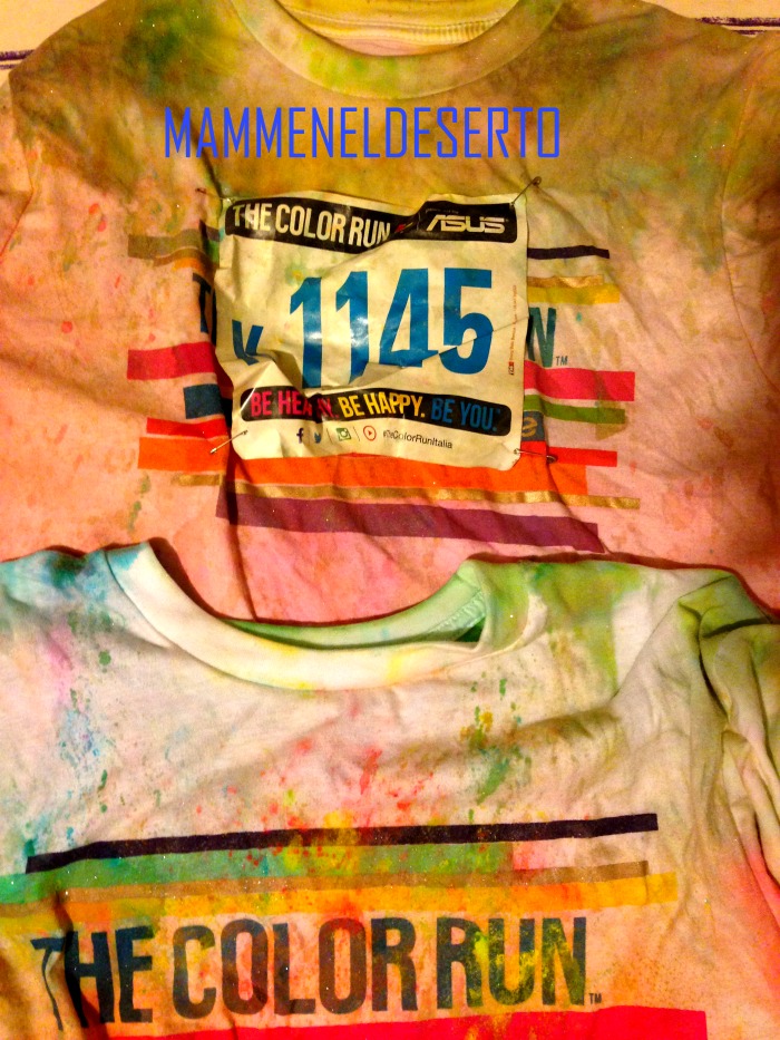 t-shirt the color run colorate